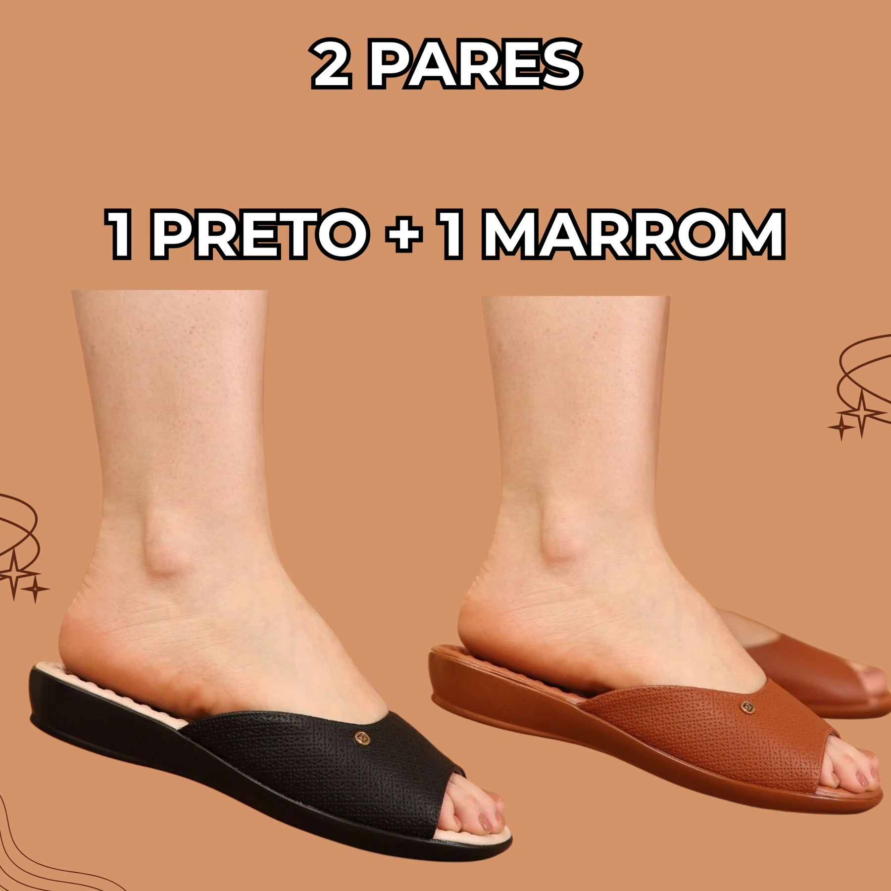Sandália Terapêutica Camila - O alívio perfeito para seus pés - (COMPRE 1 LEVE 2) + BRINDE!
