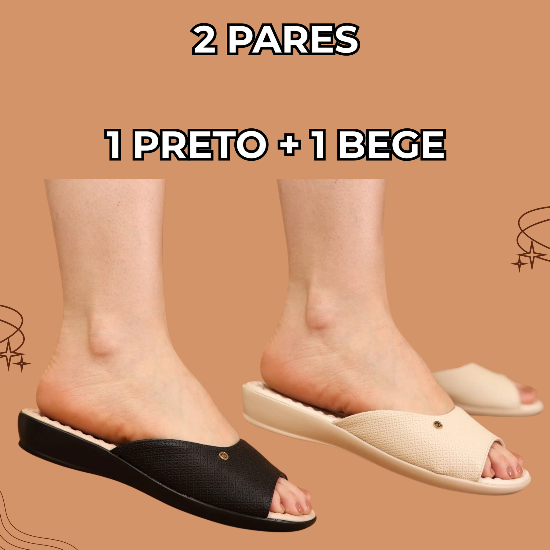 Sandália Terapêutica Camila - O alívio perfeito para seus pés - (COMPRE 1 LEVE 2) + BRINDE!