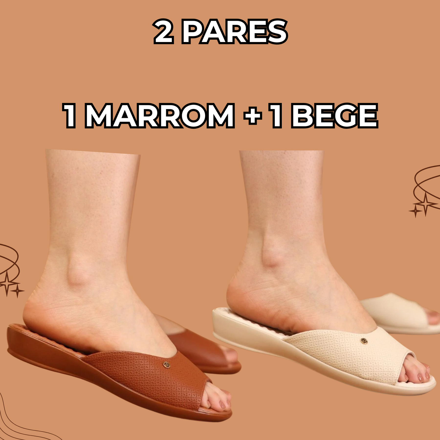Sandália Terapêutica Camila - O alívio perfeito para seus pés - (COMPRE 1 LEVE 2) + BRINDE!