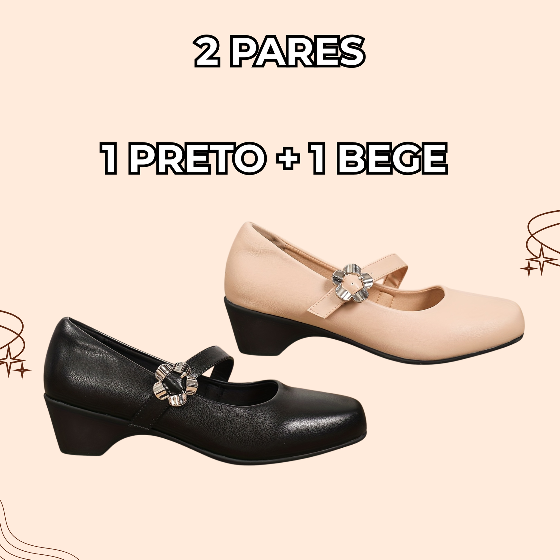 Sapatilha Terapêutica Florisbella - Perfeita para seu conforto e alívio as dores - Esquenta Black + Brinde! (COMPRE 1 LEVE 2)
