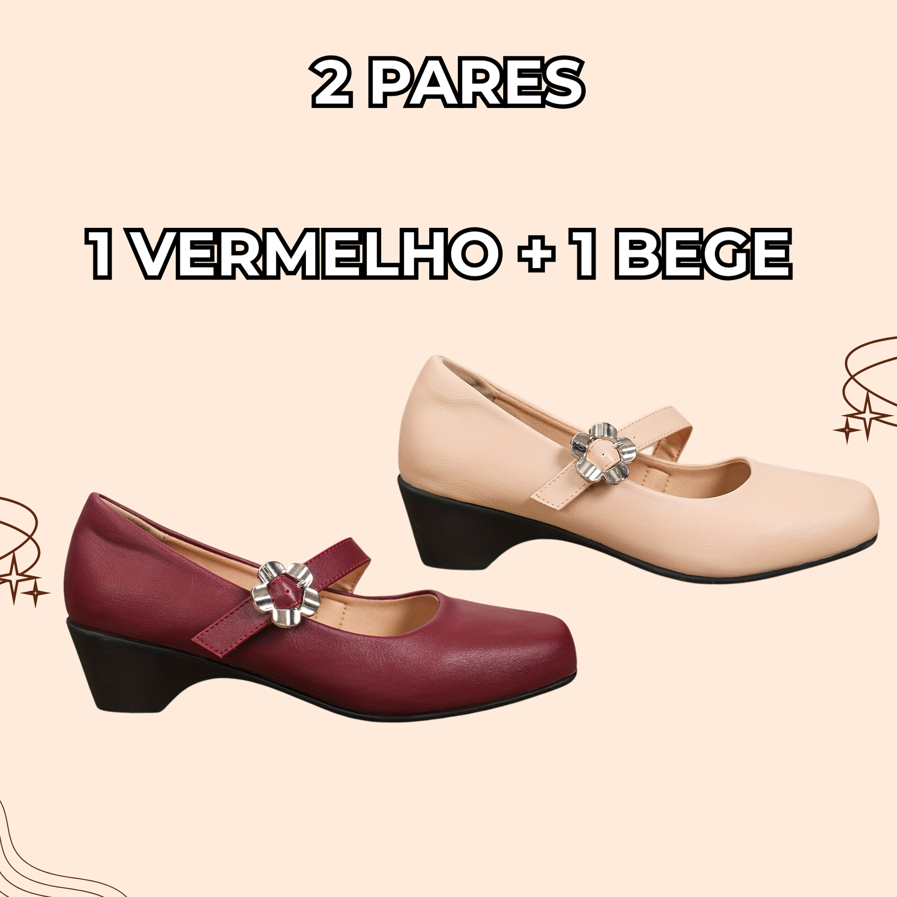 Sapatilha Terapêutica Florisbella - Perfeita para seu conforto e alívio as dores - Esquenta Black + Brinde! (COMPRE 1 LEVE 2)