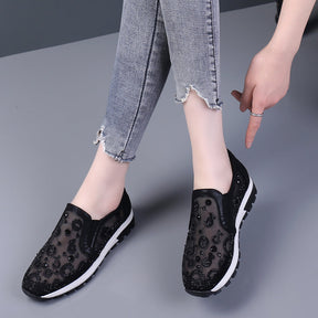 Tênis Ortopédico Feminino Casual Flor Soft - - A Solução ideal para acabar com suas dores! - PROMOÇÃO VERÃO DE OFERTAS!
